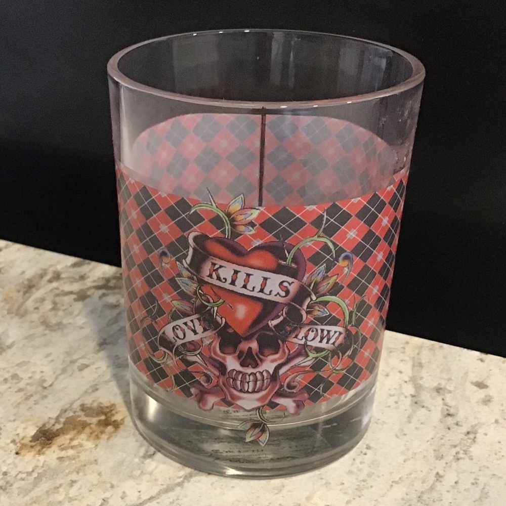 Ed Hardy glass